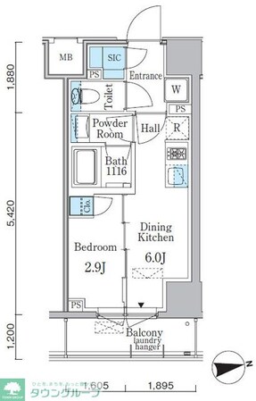 ミリアレジデンス両国の物件間取画像